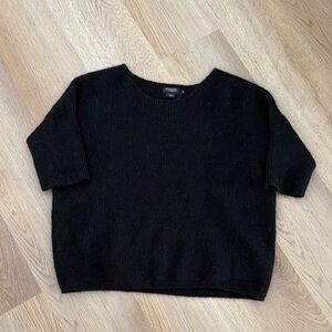 Black Women’s Knit Sweater - Classic Crewneck